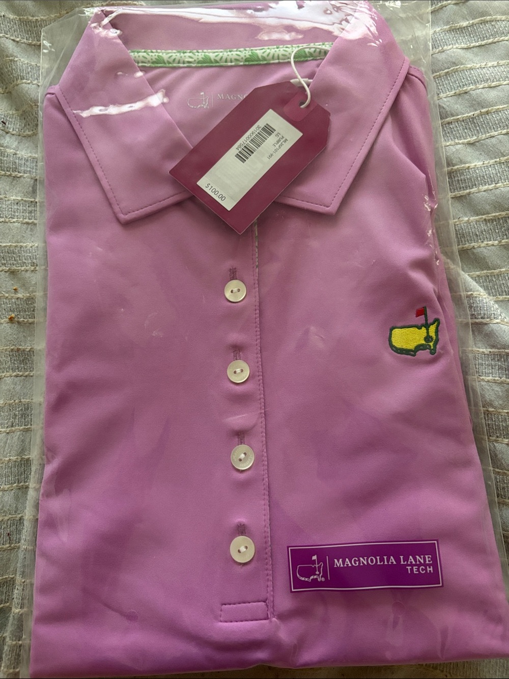 Masters Magnolia Tech Women’s Pink Polo Shirt